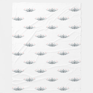 Couverture Polaire Flores de Amor Elegante y Minimalista