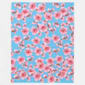 Couverture Polaire Flores de cerezo floreciendo (Devant)