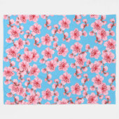 Couverture Polaire Flores de cerezo floreciendo (Devant (Horizontal))
