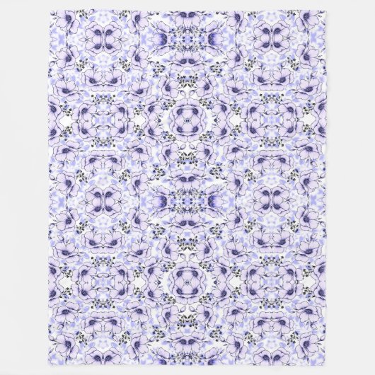 Couverture Polaire Flores Flutuantes (Devant)