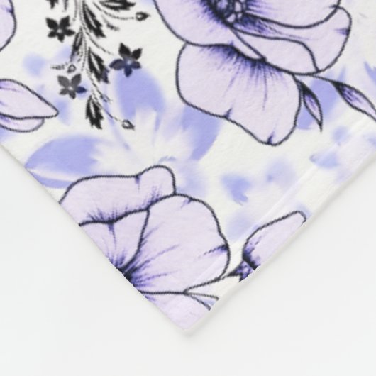Couverture Polaire Flores Flutuantes (Coin)