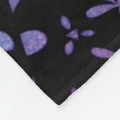 Couverture Polaire Flores pourpres de l'Aqua Retro (Coin)