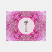 Couverture Polaire Flores roses (Devant (Horizontal))