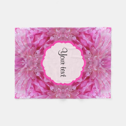 Couverture Polaire Flores roses (Devant (Horizontal))