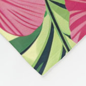 Couverture Polaire Flores tropicales d'été luxuriantes (Coin)