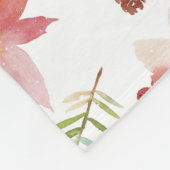 Couverture Polaire Flores vintages de Noël (Coin)
