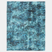 Couverture Polaire Floresta azul sob nevasca ou vidro trincado (Devant)