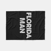 Couverture Polaire Florida Man - Funny Meme  (Devant (Horizontal))