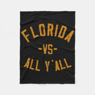 Couverture Polaire Floride Vs All Y'all Fl Sunshine State Souvenir Lo