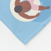 Couverture Polaire Flottant dans le Motif de la rivière Lazy (Coin)