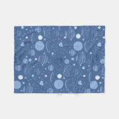 Couverture Polaire Flotte de planètes bleues (Devant (Horizontal))