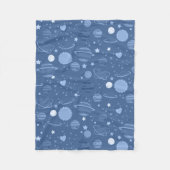 Couverture Polaire Flotte de planètes bleues (Devant)