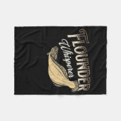 Couverture Polaire Flounder Gulf Coast Fishing Flounder Whisperer (Devant (Horizontal))