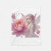 Couverture Polaire Flower Fairy Girl Ethereal Fantasy Art Design (Devant)