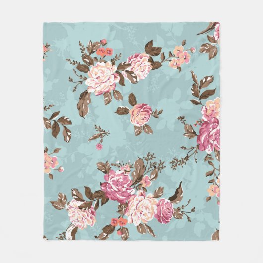 Couverture Polaire flower pattern design textile illustrationart,back (Devant)