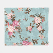 Couverture Polaire flower pattern design textile illustrationart,back (Devant (Horizontal))