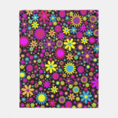 Couverture Polaire Flower Power (Devant)
