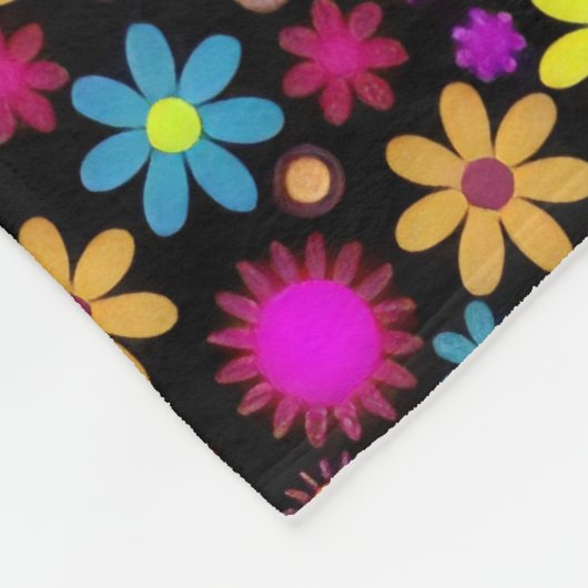 Couverture Polaire Flower Power (Coin)