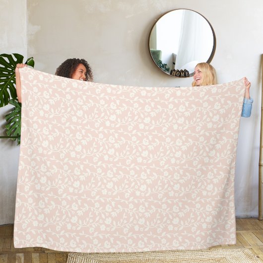 Couverture Polaire flowered bedding.