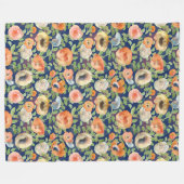 Couverture Polaire Flowers (Devant (Horizontal))