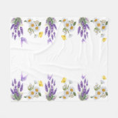 Couverture Polaire Flowers (Devant (Horizontal))