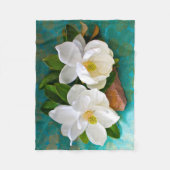 Couverture Polaire Flowers | Magnolia Flower (Devant)