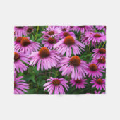 Couverture Polaire Flowers | Pink Coneflower Garden (Devant (Horizontal))