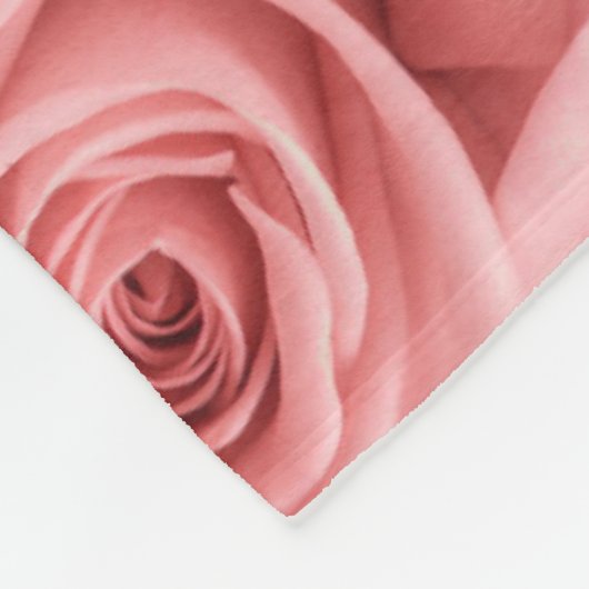 Couverture Polaire Flowers | Pink Roses (Coin)