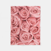 Couverture Polaire Flowers | Pink Roses (Devant)