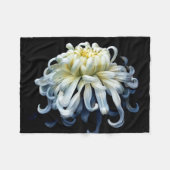 Couverture Polaire Flowers | White Chrysanthemum (Devant (Horizontal))