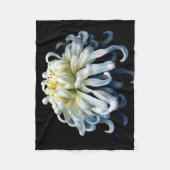 Couverture Polaire Flowers | White Chrysanthemum (Devant)