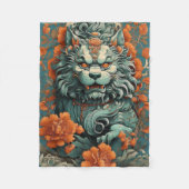 Couverture Polaire Flu Lion de la Sagesse Toece Blanket (Devant)
