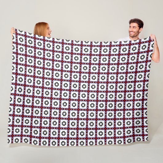 Couverture Polaire Fluffy Carré (En situation)