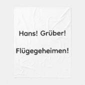 Couverture Polaire Flügegeheimen Fleece Blanche (Devant)