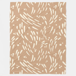 Couverture Polaire Flux dans Tan et Crème