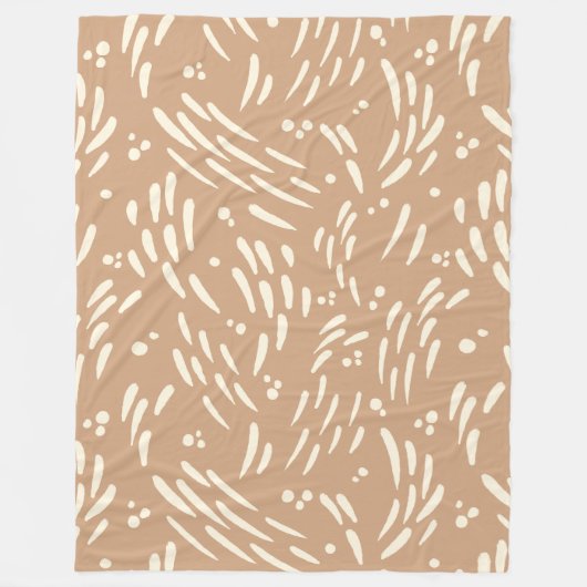 Couverture Polaire Flux dans Tan et Crème (Devant)