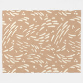 Couverture Polaire Flux dans Tan et Crème (Devant (Horizontal))