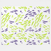 Couverture Polaire Flux de chaux vert et pourpre (Devant (Horizontal))