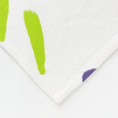 Couverture Polaire Flux de chaux vert et pourpre (Coin)