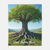 Couverture Polaire "Flux d'énergie vitale" (Devant)