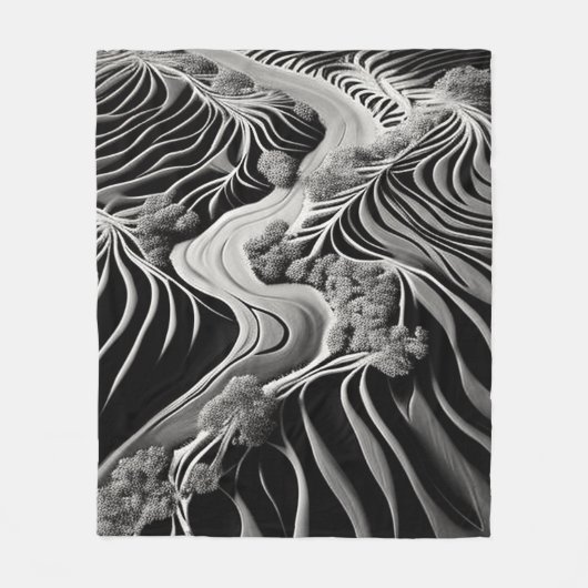 Couverture Polaire Flux fractal (Devant)