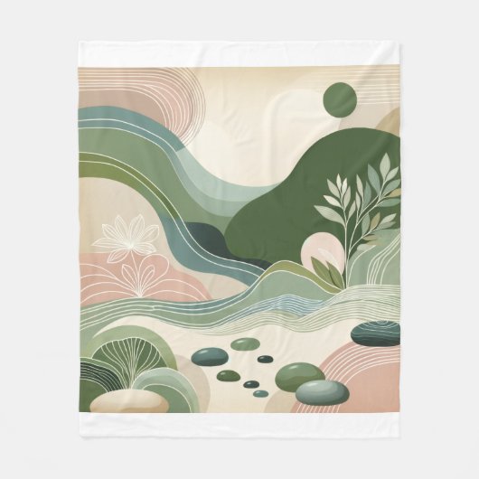 Couverture Polaire Flux Terre Serein (Devant)