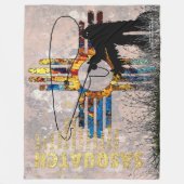 Couverture Polaire Fly Fishing Sasquatch, Talking Canyons, New Mexico (Devant)