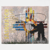 Couverture Polaire Fly Fishing Sasquatch, Talking Canyons, New Mexico (Devant (Horizontal))