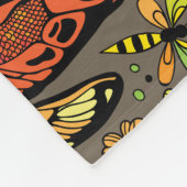 Couverture Polaire Fly, fly dragonfly on brown (Coin)