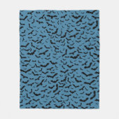 Couverture Polaire Flying Black Bats Blue (Devant)