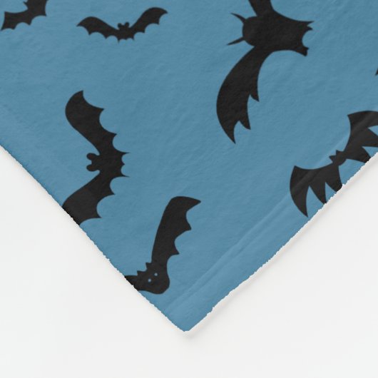 Couverture Polaire Flying Black Bats Blue (Coin)