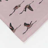Couverture Polaire Flying Flaimingos Fleece Blanket (Rose Dusty) (Coin)
