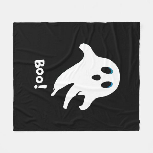 Couverture Polaire Flying Halloween Ghost (Devant (Horizontal))
