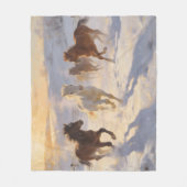 Couverture Polaire Foals at Play (Devant)